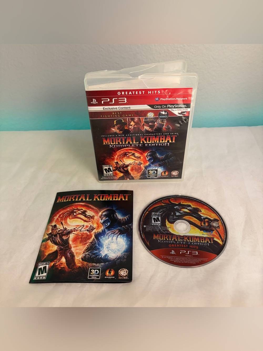 Mortal Kombat -- Komplete Edition [Greatest Hits] TESTED (PlayStation 3, 2012)